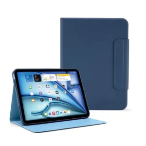 کاور آیپد پیپتو مدل Pipetto Origami No5 Rotating Folio Case مناسب M5 و iPad Pro 11 M4 رنگ آبی تیره