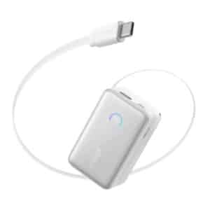 پاور بانک انکر ۱۰۰۰۰ میلی آمپر ۴۵ وات مدل Anker Nano Power Bank A1638 رنگ سفید