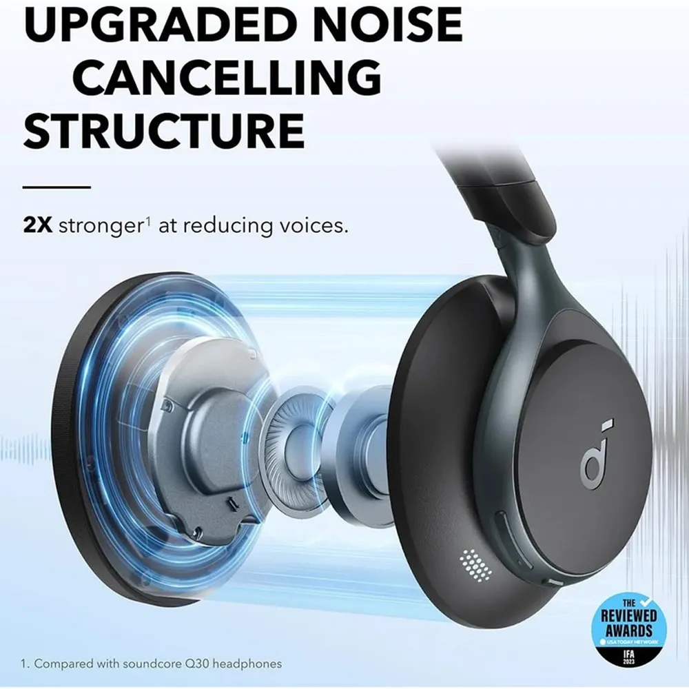 هدفون بلوتوثی انکر مدل Anker soundcore space one A3035 رنگ کرم