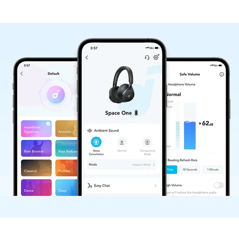 هدفون بلوتوثی انکر مدل Anker soundcore space one A3035 رنگ کرم