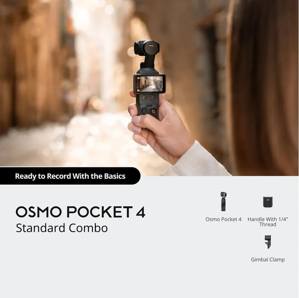 دوربین فیلمبرداری دی جی آی مدل Dji Pocket 4 Standard Combo