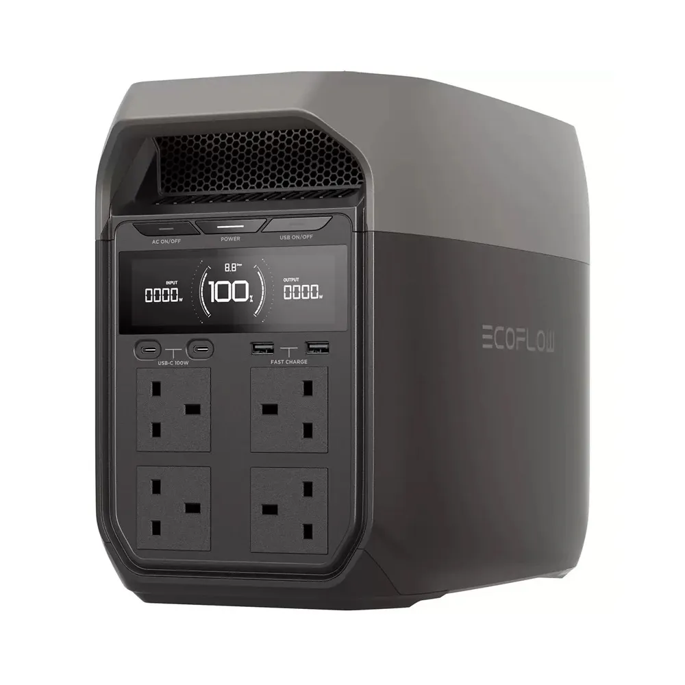 پاور استیشن اکوفلو مدل EcoFlow Delta 3 Max ظرفیت ۲۰۴۸ واتساعت توان خروجی ۴۸۰۰ وات