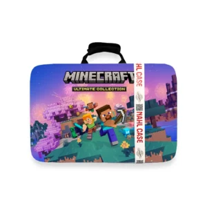 کیف حمل کنسول بازی PlayStation5 اسلیم طرح Mindcraft برند Nahl