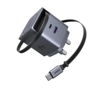 شارژر دیواری یوگرین ۶۵ وات مدل Ugreen Nexode Pro X615 رنگ خاکستری