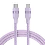کابل شارژ و انتقال داده ۱ متری USB-C به USB-C انکر مدل Anker Ultra Soft Cable 240W A82E2 رنگ یاسی
