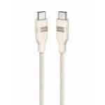 کابل شارژ و انتقال داده ۱ متری USB-C به USB-C انکر مدل Anker Ultra Soft Cable 240W A82E2 رنگ طلایی