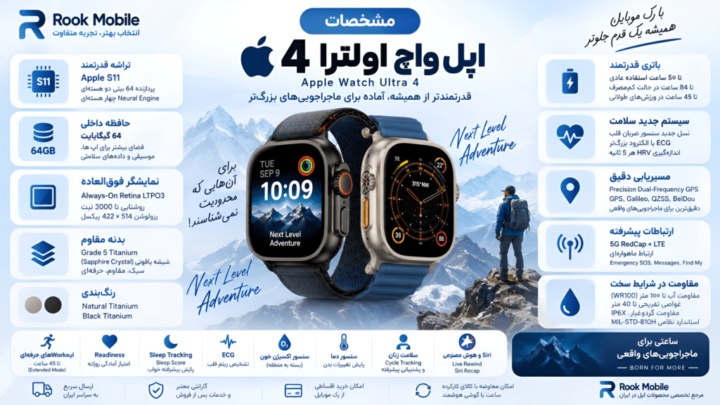 خرید اپل واچ اولترا 4 از رک موبایل