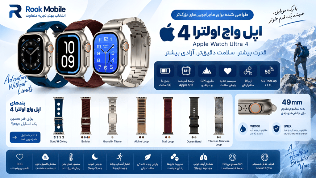 خرید قسطی اپل واچ اولترا 4 از رک موبایل