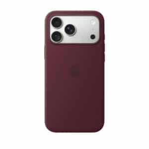 قاب اورجینال اپل آیفون ۱۸ پرومکس سیلیکونی مدل iPhone 18 Pro Max Silicone Case with MagSafe - Burgundy رنگ شرابی