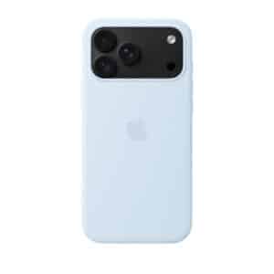 قاب اورجینال اپل آیفون ۱۸ پرومکس سیلیکونی مدل iPhone 18 Pro Max Silicone Case with MagSafe - Crisp Blue رنگ آبی