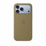قاب اورجینال اپل آيفون ۱۸ پرو سیلیکونی مدل iPhone 18 Pro Silicone Case with MagSafe - Olive رنگ سبز زیتونی