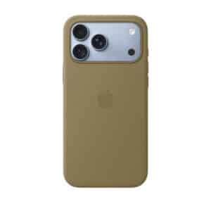 قاب اورجینال اپل آیفون ۱۸ پرومکس سیلیکونی مدل iPhone 18 Pro Max Silicone Case with MagSafe - Olive رنگ سبز زیتونی