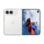 آیفون دوئو iPhone Duo رنگ سفید (Star White) حافظه ۵۱۲ گیگ، با طراحی تاشو تجربه‌ای متفاوت از استفاده از آیفون را ارائه می‌دهد. این گوشی در حالت باز به یک نمایشگر داخلی ۷/۶ اینچی مجهز می‌شود و با بستن دستگاه، نمایشگر بیرونی ۵/۴ اینچی برای انجام کارهای روزمره در اختیار کاربر قرار می‌گیرد.