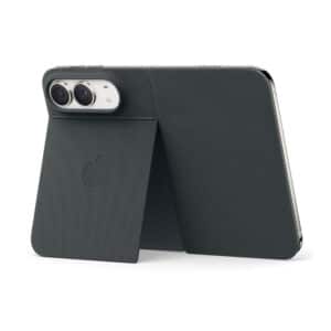 قاب اورجینال اپل آیفون دوئو مدل iPhone Duo Folio with Kickstand - Navy Blue رنگ سرمه ای
