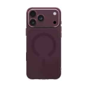 قاب آيفون ۱۸ پرومکس یونیک مدل Uniq AirSuit Ultra-Slim MagClick رنگ زرشکی (Glossy Burgundy)