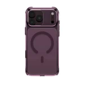 قاب آيفون ۱۸ پرو یونیک مدل Uniq LifePro Xtreme Clear MagClick رنگ زرشکی (Deep burgundy)