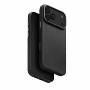 قاب آيفون ۱۸ پرومکس یونیک مدل Uniq Lyden Vegan Leather Case رنگ مشکی (Dallas Black)
