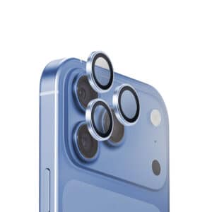 محافظ لنز دوربین یونیک مدل Uniq Optix Aluguard مناسب آیفون 18 پرو و پرومکس رنگ آبی (Arctic Blue)