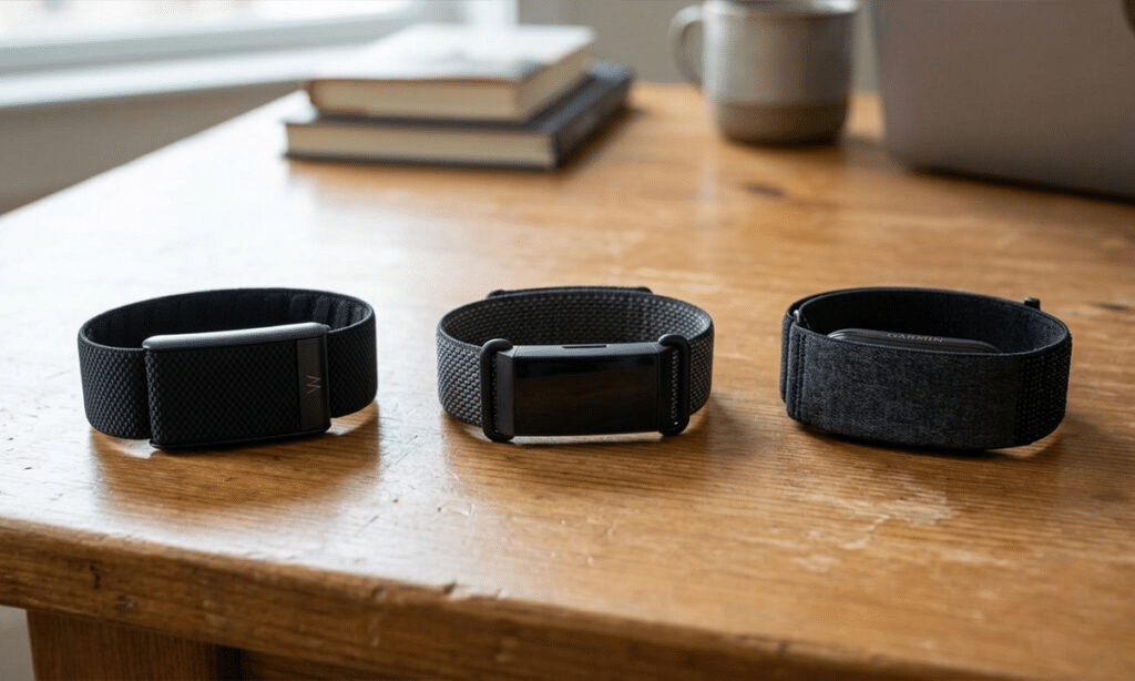 مقایسه Whoop با Google Fitbit Air و Garmin CIRQA