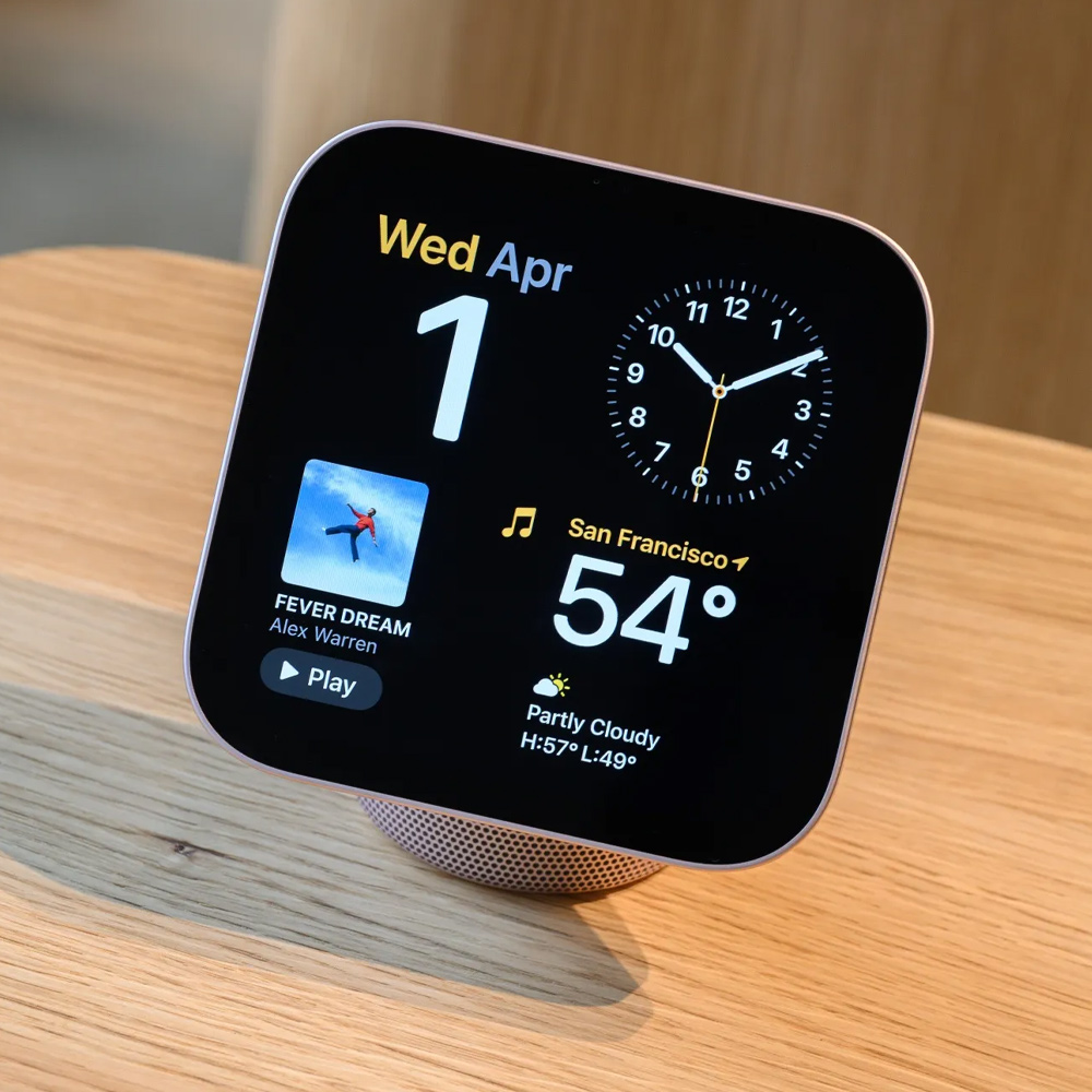 نمایشگر هوشمند خانه اپل Apple Home View Smart Home Display Tabletop مدل رومیزی رنگ استارلایت (Starlight)