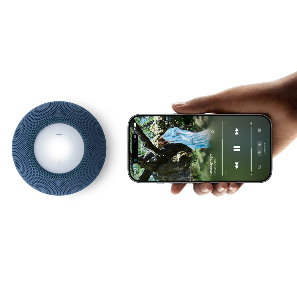 اسپیکر هوشمند هوم پاد مینی سری ۲ اپل Apple HomePod mini 2 رنگ آبی (Blue)