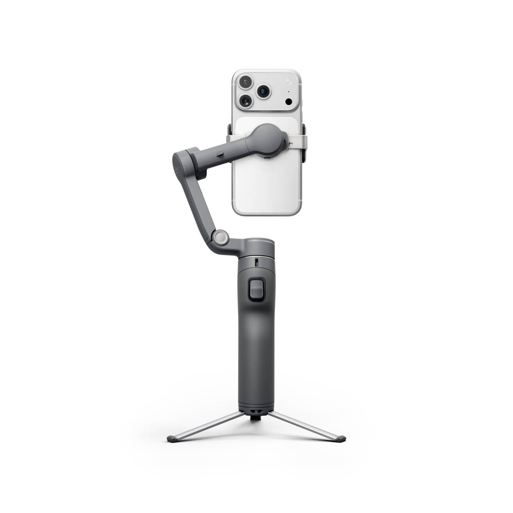 لرزشگیر موبایل دی جی آی مدل Dji Osmo Mobile 8P Creator Combo+Mic Mini 2S Transmitter رنگ خاکستری