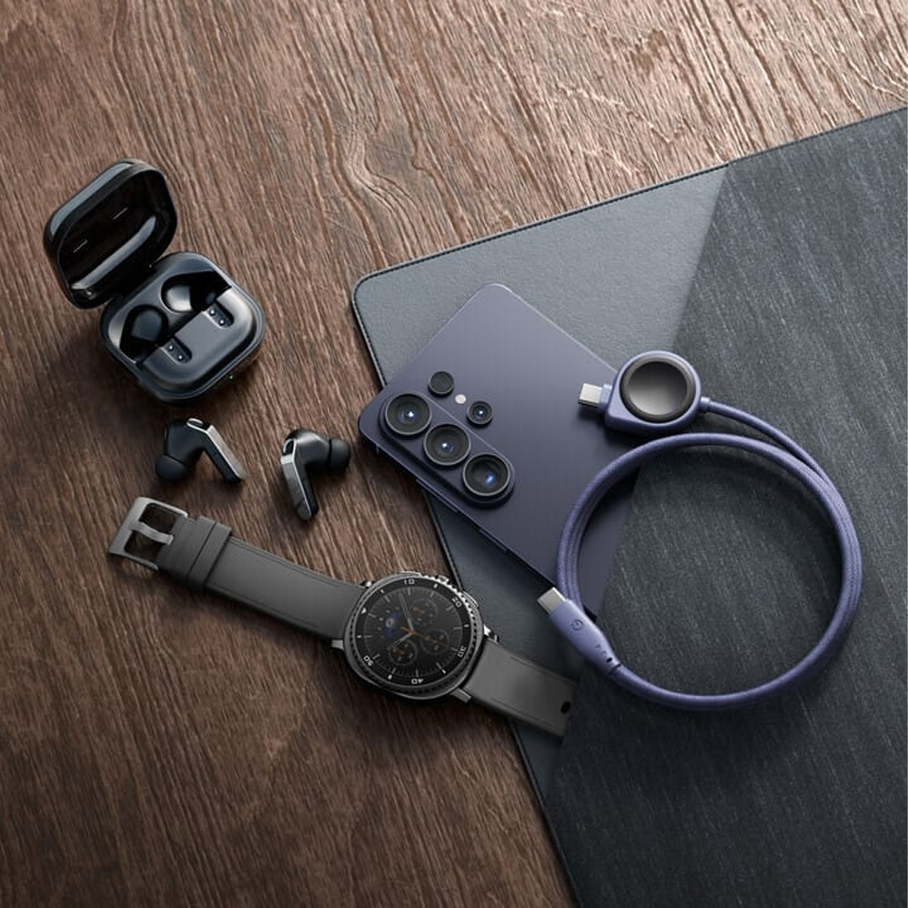 کابل شارژ دوکاره ساعت ۱.۵ متری ۶۰ وات انرژیا مدل Energea Flow Duo Watch مناسب سامسونگ واچ