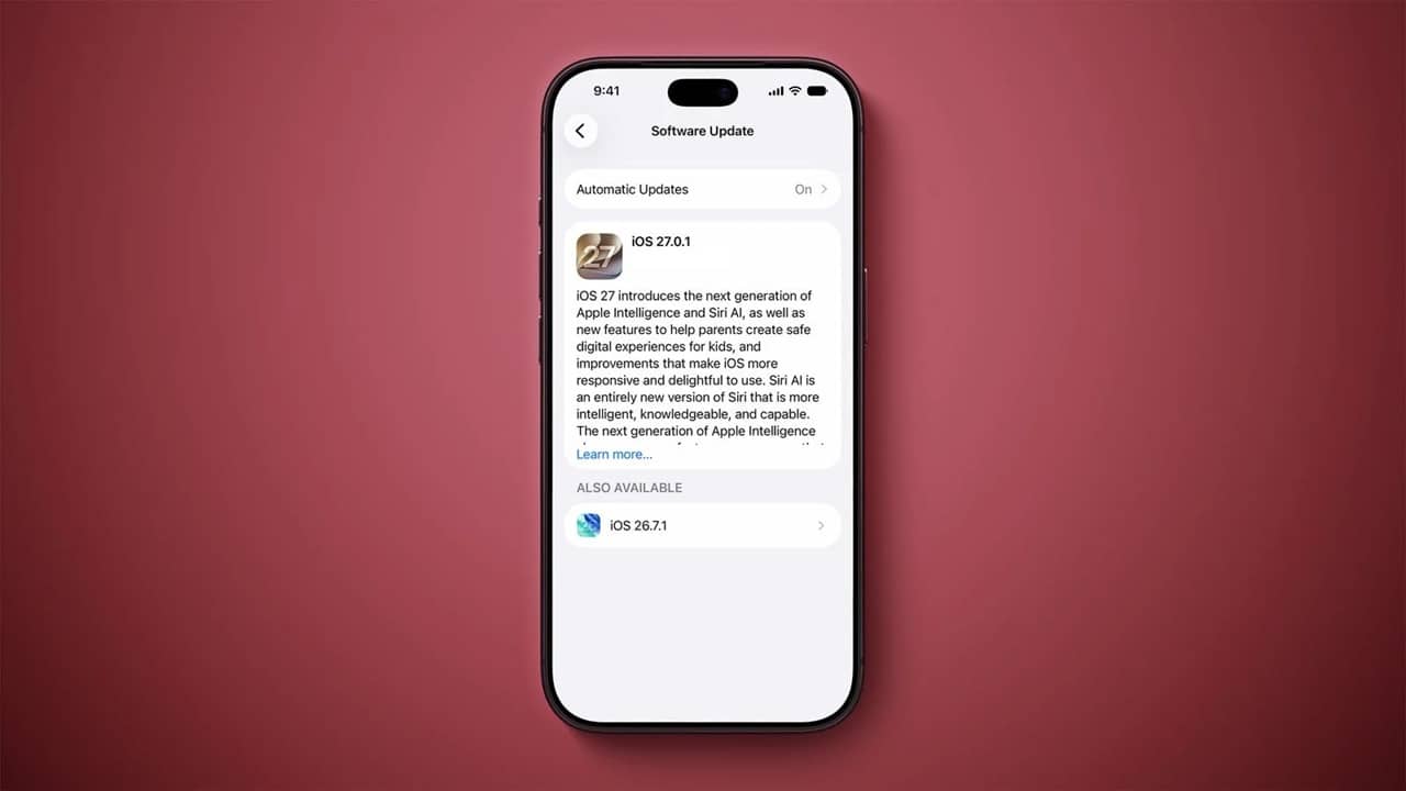 آپدیت iOS 27