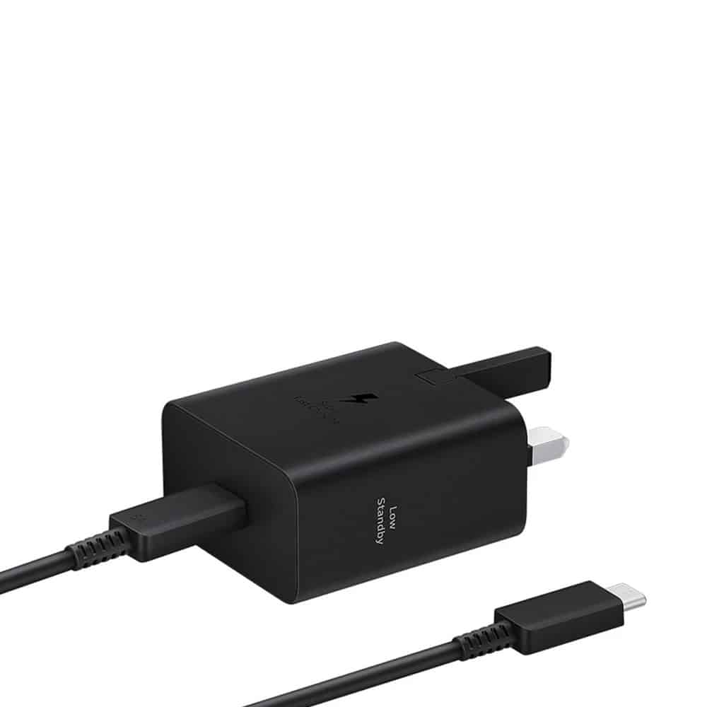 آداپتور اورجینال ۴۵ وات سامسونگ مدل Samsung EP-T4511 Low Standby 45W همراه با کابل تایپ سی