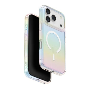 قاب آيفون ۱۷ پرومکس یونیک مدل Uniq Iridescia Holographic Case with MagClick رنگ هولوگرافیک (Holo Quartz)